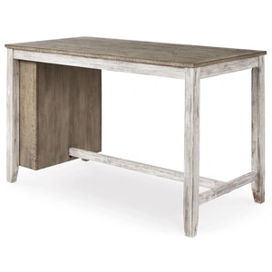 Ashley Furniture Skempton Counter Height Dining Table with Storage | White, White/Light Brown