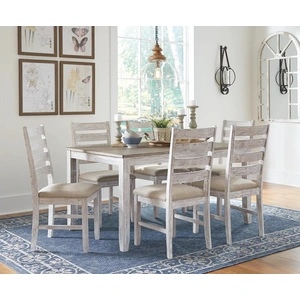 Ashley Furniture Ashley SM Skempton 7-Piece Fabric/Wood Dining Room Set