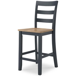 Ashley Furniture Gesthaven Wood Barstool Set of 2 - White & Natural | Sohomod (Set of 2)