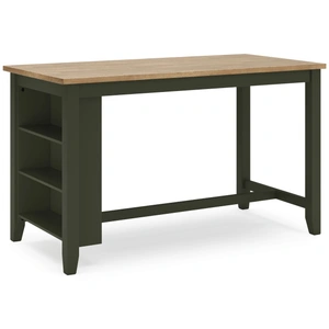 Ashley Furniture Gesthaven Rectangular Wood Counter Height Table with Storage