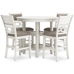 Ashley Furniture Erinberg 5-Piece Counter Height Dining Set | Antique White, Antique White