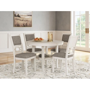 Ashley Furniture Erinberg 5-Piece Round Dining Set - Antique White Wood | Sohomod, Antique White