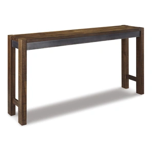 Ashley Furniture Torjin Long Wood Counter Height Console Table | Brown & Gray, Brown/Gray