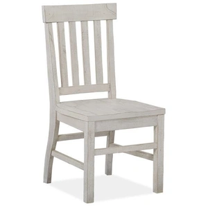 Magnussen SM Bronwyn Wood Dining Side Chair, Alabaster (Set of 2)