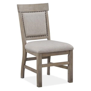Magnussen SM Tinley Park Fabric/Wood Dining Side Chair, Dovetail Grey (Set of 2)