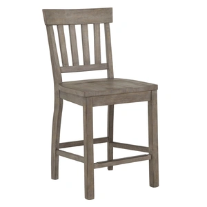 Magnussen SM Tinley Park Wood Dining Counter Chair, Dovetail Grey (Set of 2)