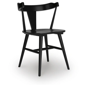 Ashley Furniture Gretlynn Spindle-Back Dining Side Chair | Classic Black Wood, Black (Set of 2)