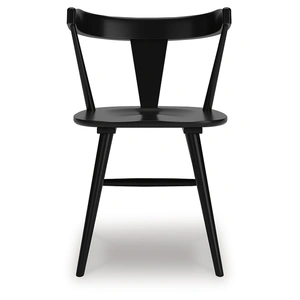 Ashley Furniture Gretlynn Spindle-Back Dining Side Chair | Classic Black Wood, Black (Set of 2)