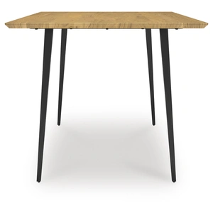 Ashley Furniture Gretlynn Rectangular Wood & Metal Dining Table | Ashley Furniture, Black/Natural