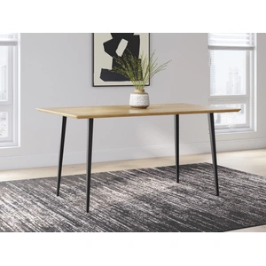 Ashley Furniture Gretlynn Wood & Metal Dining Set - Black/Natural | Ashley, Black/Natural