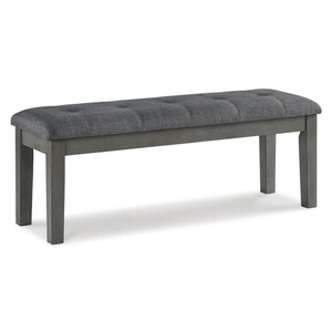 Ashley Furniture Hallanden Large Upholstered Dining Bench | Two-Tone Gray, Two-tone Gray