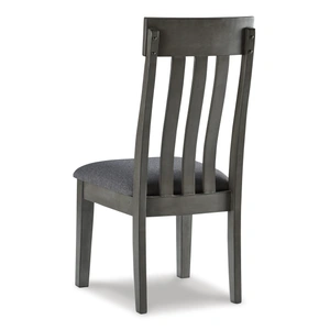 Ashley Furniture Hallanden Upholstered Dining Side Chair | Two-Tone Gray, Two-tone Gray (Set of 2)