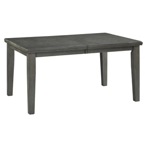 Ashley Furniture Hallanden Gray Butterfly Extendable Wood Dining Table | Ashley, Gray