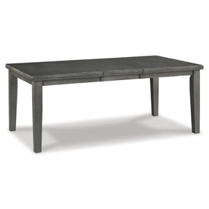 Ashley Furniture Hallanden Gray Butterfly Extendable Wood Dining Table | Ashley, Gray