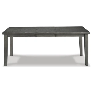 Ashley Furniture Hallanden Gray Butterfly Extendable Wood Dining Table | Ashley, Gray