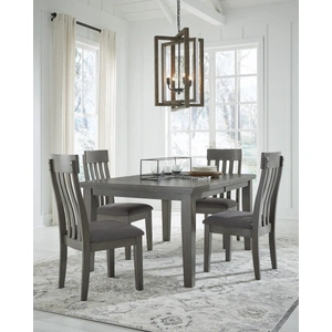 Ashley Furniture Hallanden Butterfly Extendable Dining Set - Gray | Ashley, Gray