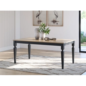 Ashley Furniture Brenkerton Two-Tone Dining Room Set | Grayish-Brown & Black, Grayish Brown/Black