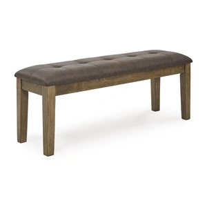 Ashley Furniture Urbinforte Large Upholstered Dining Bench | Light Brown, Light Brown