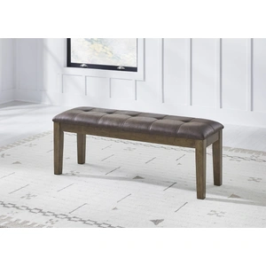 Ashley Furniture Urbinforte Large Upholstered Dining Bench | Light Brown, Light Brown