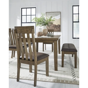 Ashley Furniture Urbinforte Butterfly Extendable Dining Set - Light Brown | Ashley, Light Brown