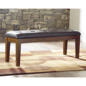 Ashley Furniture Ralene Large Upholstered Dining Room Bench | Medium Brown, Medium Brown