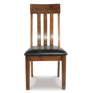 Ashley Furniture Ashley SM Ralene Rake Back Faux Leather/Wood Dining Chair (Set of 2)