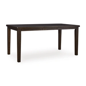 Ashley Furniture Haddigan Extendable Counter Height Table with Butterfly Leaf, Dark Brown
