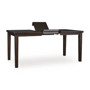 Ashley Furniture Haddigan Extendable Counter Height Table with Butterfly Leaf, Dark Brown