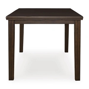 Ashley Furniture Haddigan Extendable Counter Height Table with Butterfly Leaf, Dark Brown