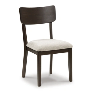 Ashley Furniture Mallenette Dining Side Chair | Merlot Wood & Upholstered, Merlot (Set of 2)