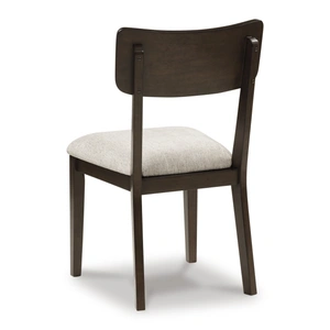 Ashley Furniture Mallenette Dining Side Chair | Merlot Wood & Upholstered, Merlot (Set of 2)