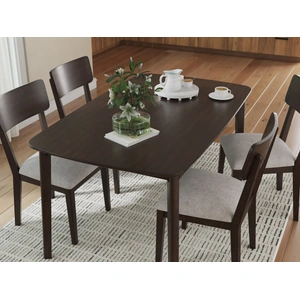 Ashley Furniture Mallenette 5-Piece Dining Set - Merlot Wood Table & 4 Chairs | Sohomod, Merlot
