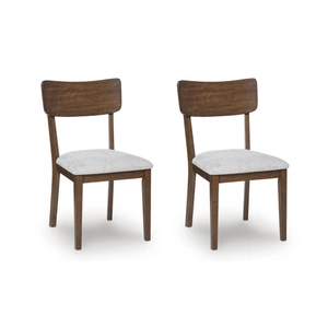 Ashley Furniture Tameride Upholstered Dining Side Chair | Warm Brown Finish, Brown (Set of 2)