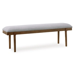Ashley Furniture Lyncott Large Upholstered Dining Bench | Gray-Brown & Gray, Gray/Brown