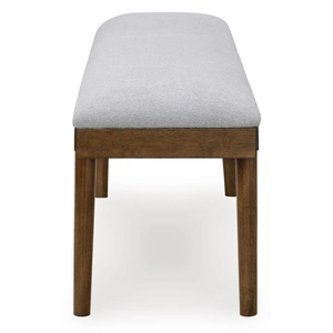 Ashley Furniture Lyncott Large Upholstered Dining Bench | Gray-Brown & Gray, Gray/Brown