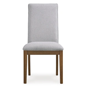 Ashley Furniture Lyncott Mid-Century Modern Dining Side Chair | Beige & Brown, Beige/Brown (Set of 2)