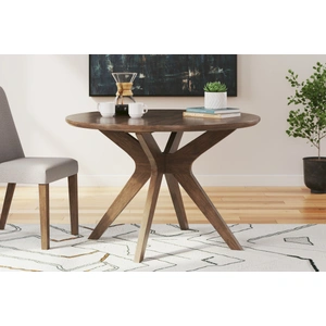 Ashley Furniture Lyncott Round Wood Dining Set - Dark Brown | Ashley Furniture, Brown