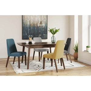 Ashley Furniture Lyncott Butterfly Extendable Dining Set - Brown | Ashley, Brown