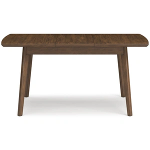 Ashley Furniture Lyncott Brown Extendable Wood Dining Table with Butterfly Leaf, Brown