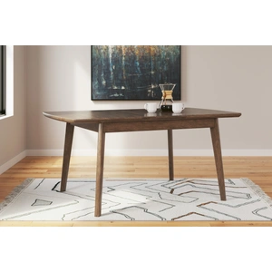 Ashley Furniture Lyncott Butterfly Extendable Dining Set - Brown | Ashley, Brown