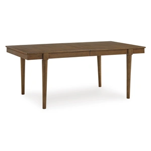 Ashley Furniture Lyncott Wood Extendable Dining Table - Brown Mid-Century Style, Brown