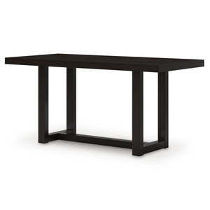 Ashley Furniture Neymorton Wood Counter Height Dining Table with Storage, Dark Grayish Brown