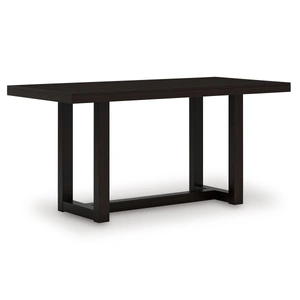 Ashley Furniture Neymorton Wood Counter Height Dining Table with Storage, Dark Grayish Brown