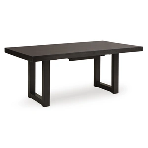 Ashley Furniture Neymorton Wood Extendable Dining Table - Seats 10 - Dark Brown, Dark Grayish Brown