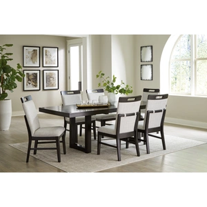 Ashley Furniture Neymorton Butterfly Extendable Dining Set - Dark Brown | Ashley, Dark Grayish Brown