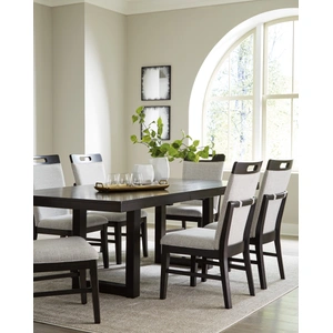 Ashley Furniture Neymorton Butterfly Extendable Dining Set - Dark Brown | Ashley, Dark Grayish Brown