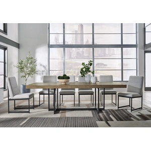 Ashley Furniture Tomtyn Extendable Dining Set - Light Brown & Metal | Ashley, Light Brown