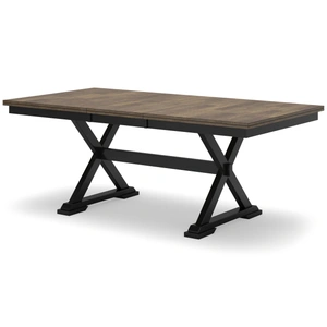 Ashley Furniture Wildenauer Wood Extendable Dining Table - Seats 8, Brown/Black