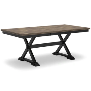 Ashley Furniture Wildenauer Wood Extendable Dining Table - Seats 8, Brown/Black