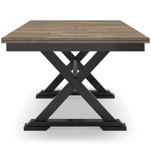 Ashley Furniture Wildenauer Wood Extendable Dining Table - Seats 8, Brown/Black